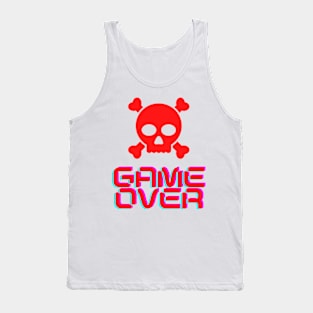 Game Over Fun Gamer Apparel Tank Top